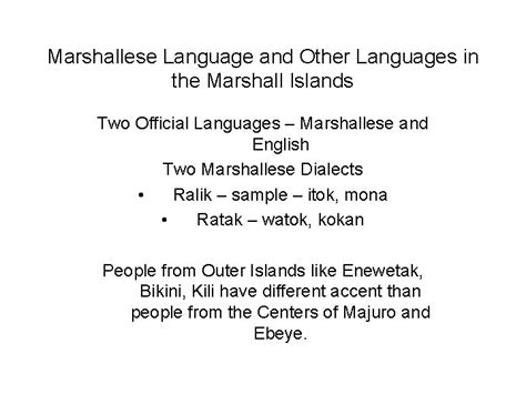 marshall islands official language.